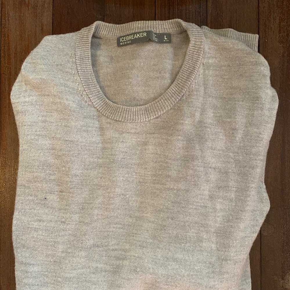 Icebreaker merino wool grey- large